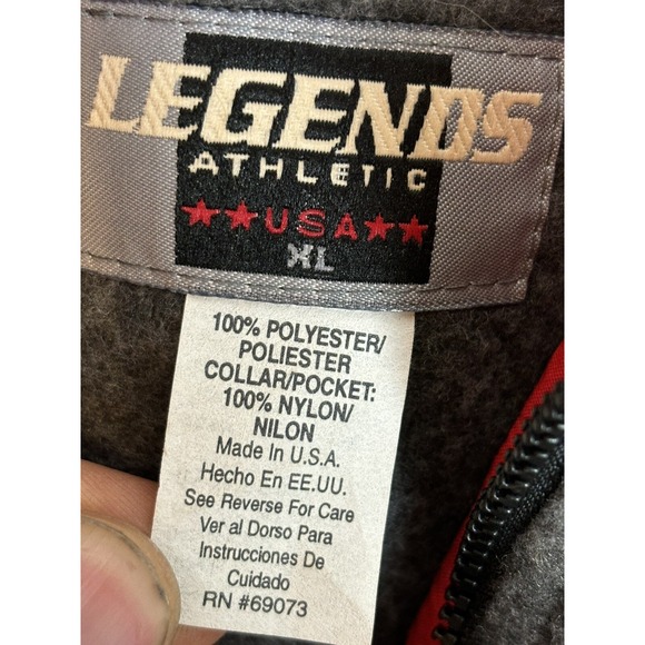 Vintage Detroit Red Wings Fleece 1/4 Zip Size XL - Picture 4 of 7